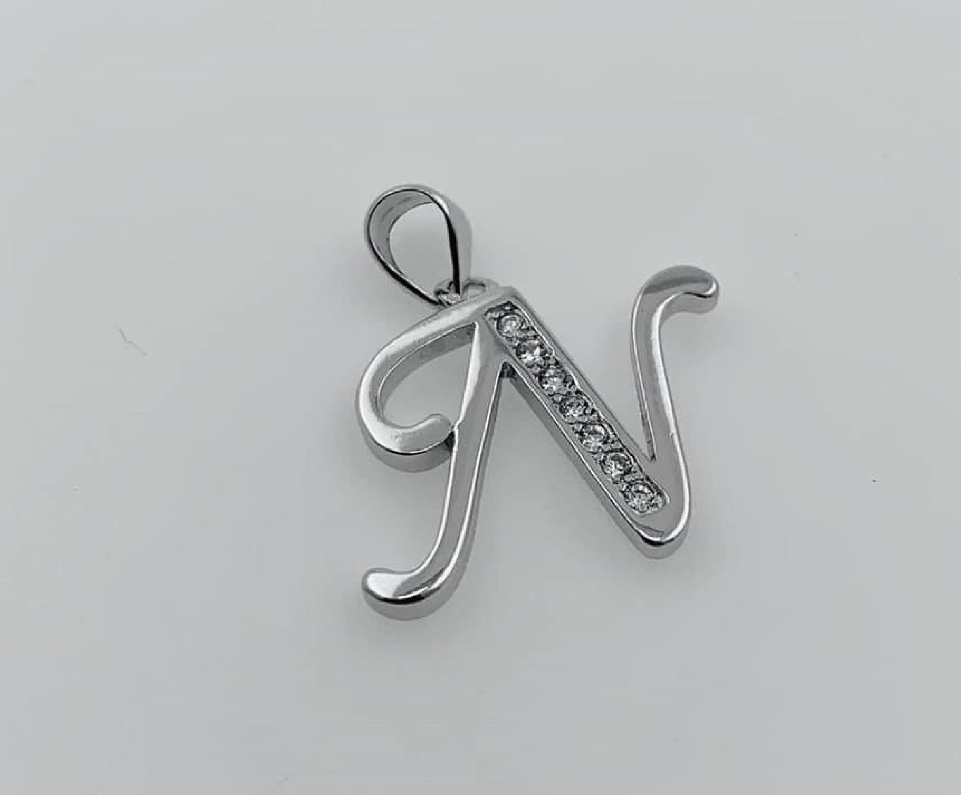 PDIJE1097 LETRA N EN CARTA PLATA 925