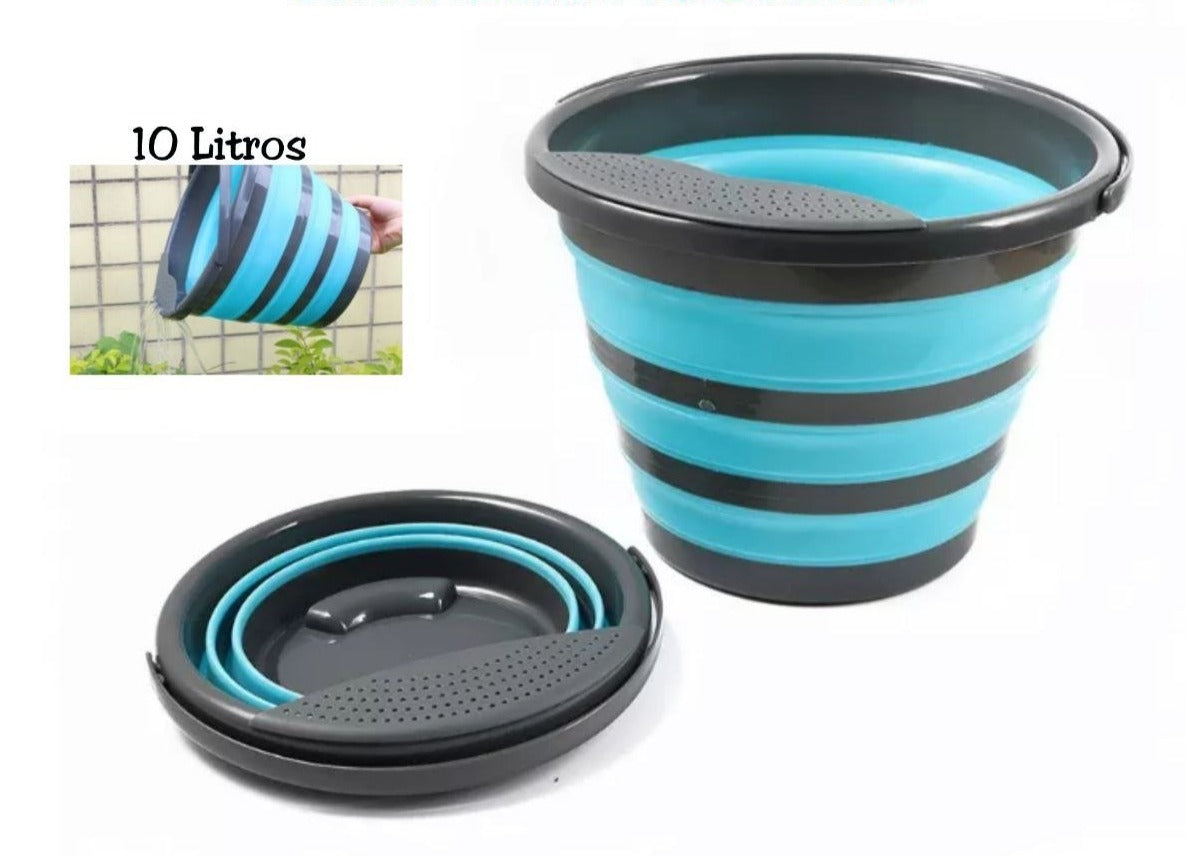 CANASTA PAILA PLEGABLE CAPACIDAD 10 LITROS GRANDE