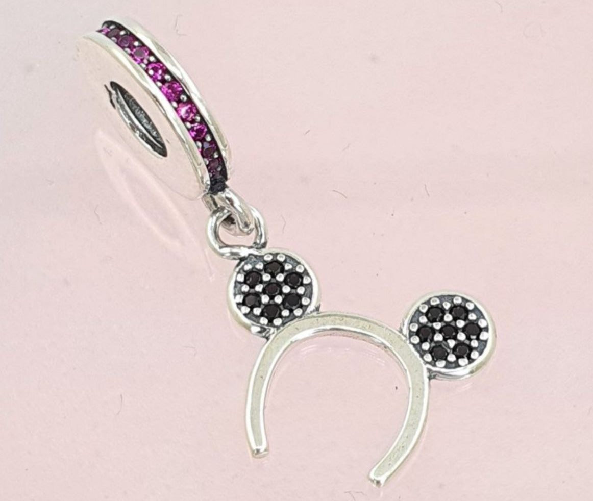 PCHARM2820  COLGANTE DIADEMA DE OREJAS DE MICKEY MOUSE
