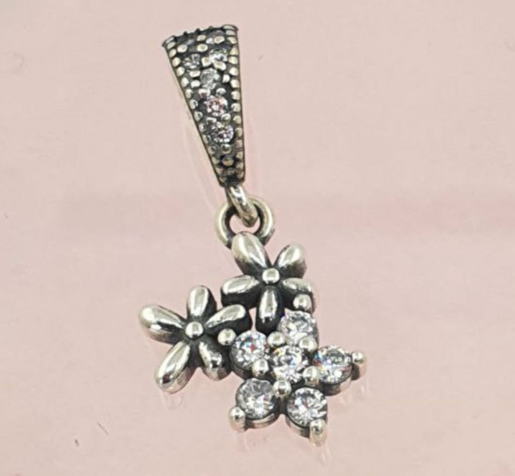 PCHARM2743#3   COLGANTE DE FLORES Y CIRCONES TRANSPARENTES