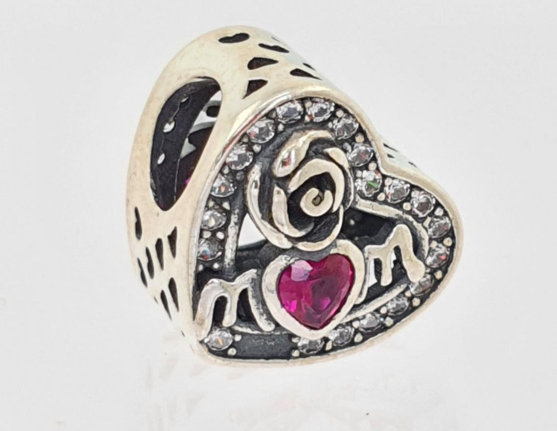 PCHARM2699#3   CORAZON CON MENSAJE (MAMA)