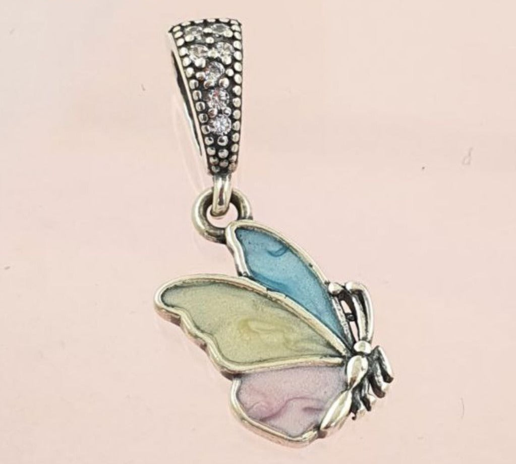 PCHARM2720  COLGANTE DE MARIPOSA DE COLORES