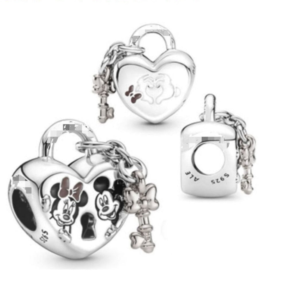 PCHARM2847 CORAZON Y LLAVE DE MICKEY MOUSE