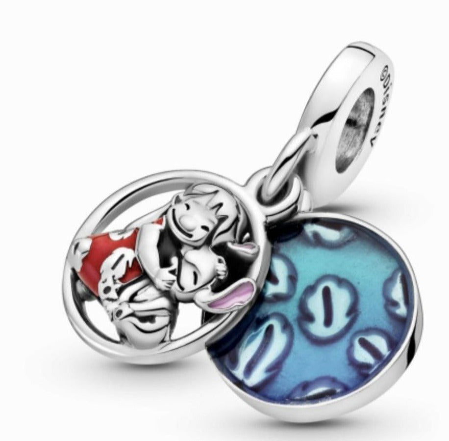 PCHARM2867 COLGANTE DOBLE DE LILO Y STICH