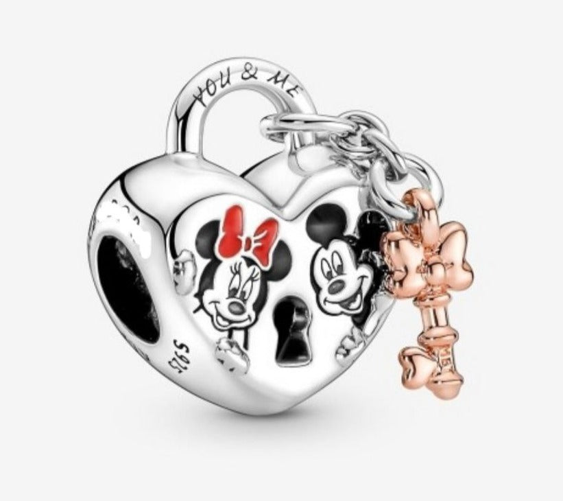 PCHARM2847#1 CORAZON Y LLAVE DE MICKEY MOUSE