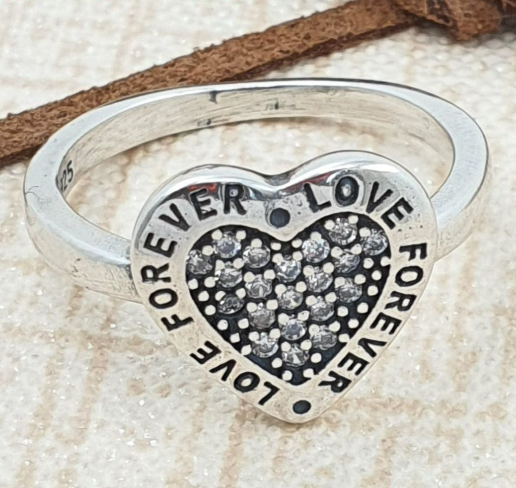 PANI1731 ANILLO CORAZON PANDORA, PLATA 925