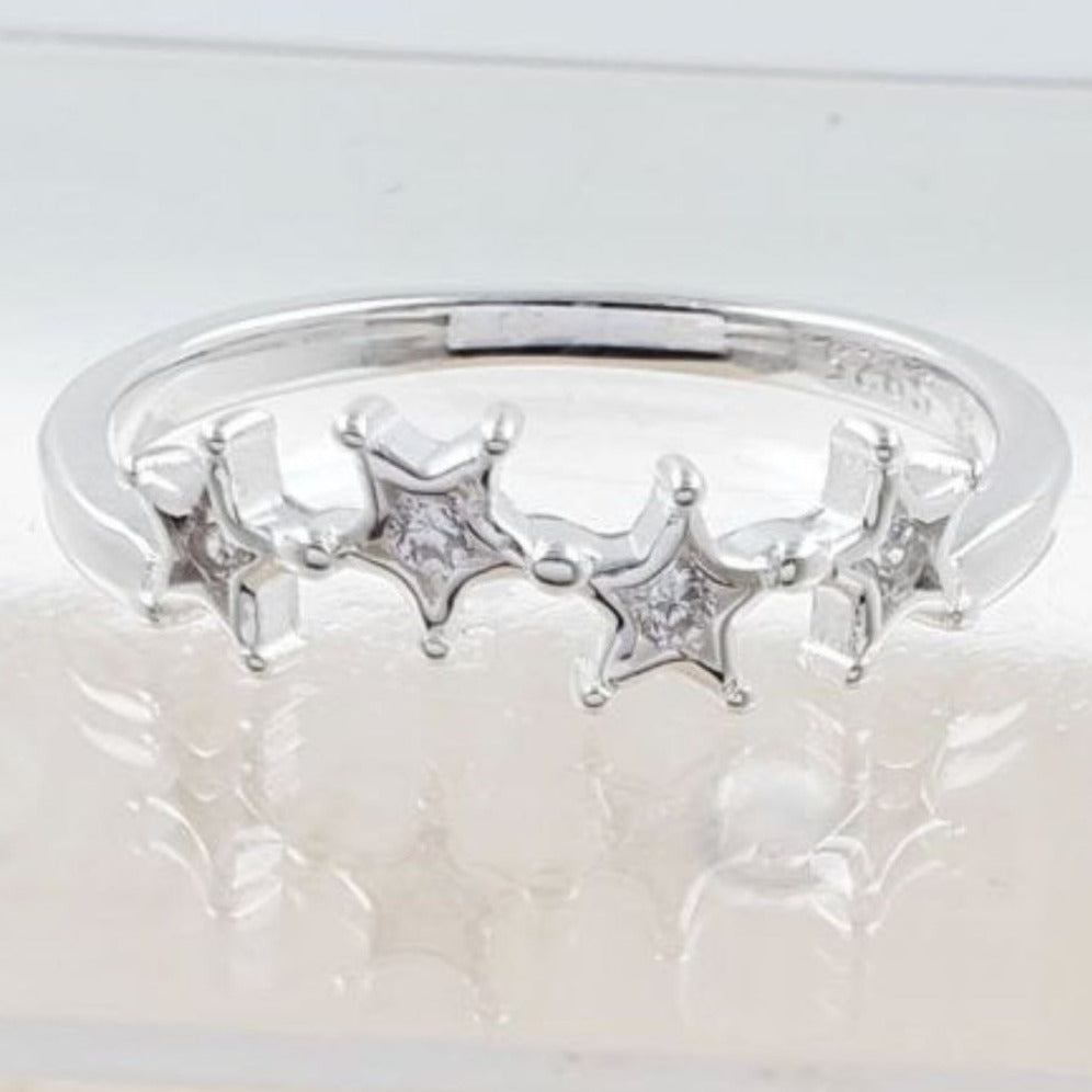 PANI1883 ANILLO DE ESTRELLAS, PLATA 925