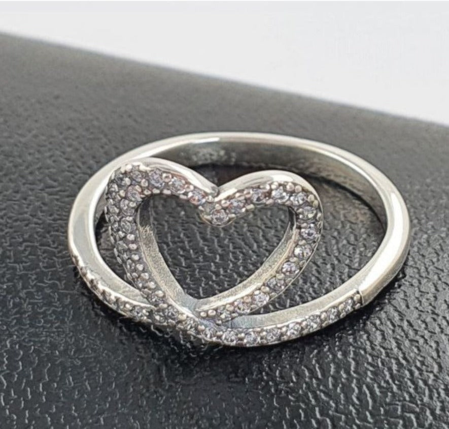 PANI1711 ANILLO CORAZON, PLATA 925
