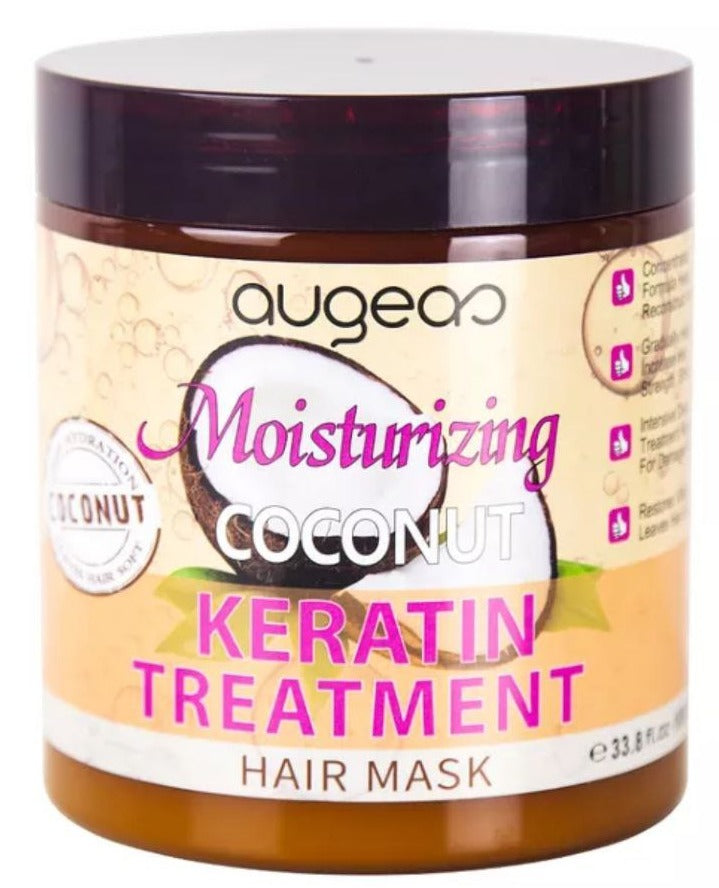 AUGEAS MASCARILL PARA EL CABELLO DE COCO Y QUERATINA 1000ML