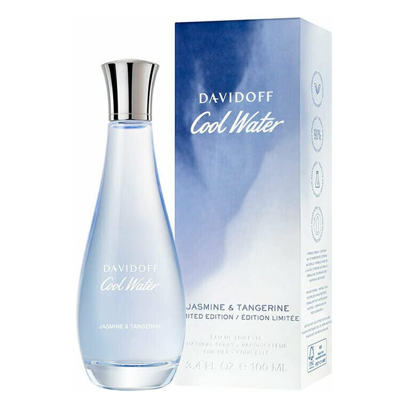 DAVIDOFF COOL WATER JASMINE & TANGERINE EDT 100ML (M)